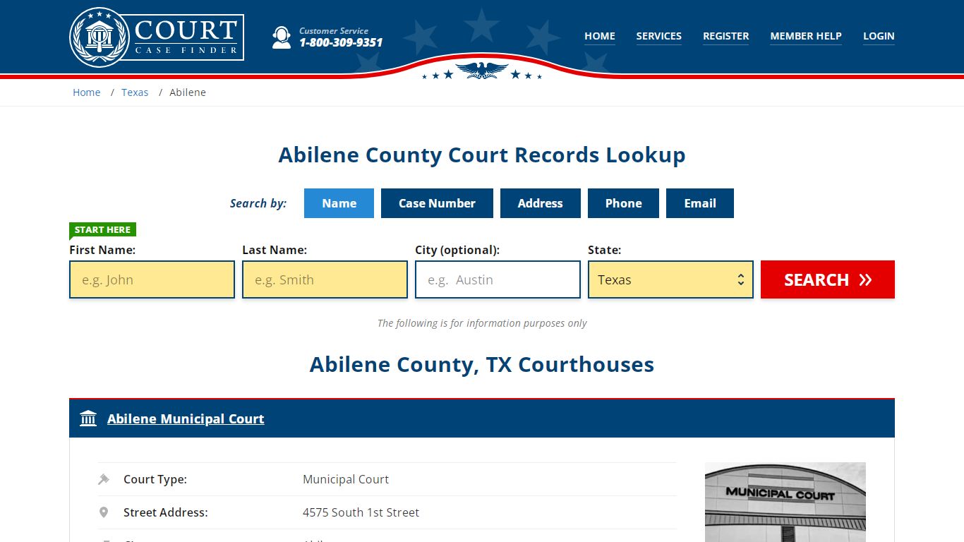 Abilene County Court Records | TX Case Lookup